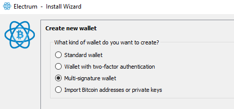 multi signature wallet wizard