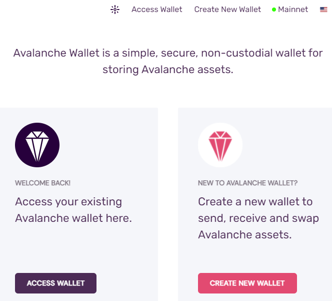 avalanche wallet