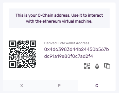 avalanche c chain address