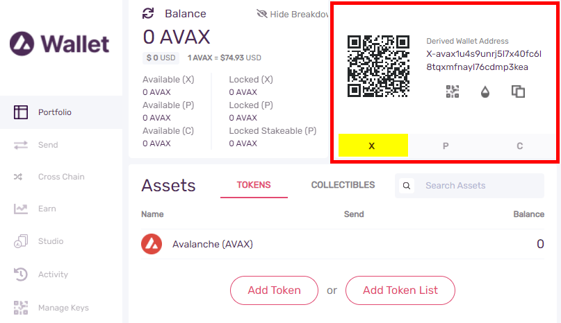 avax wallet address