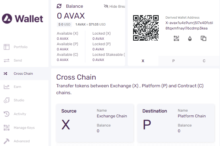 avalanche cross chain transfer