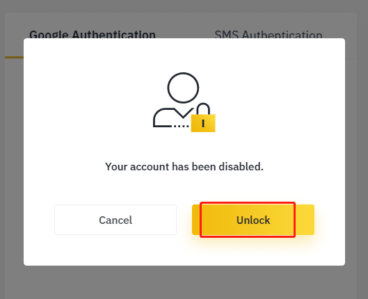 binance account disabled