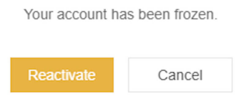 Freeze your account. Binance аккаунт заблокирован.