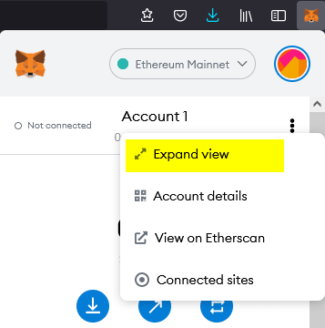 expand metamask