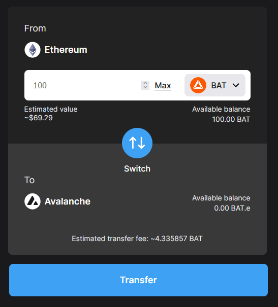 avalanche ethereum bridge