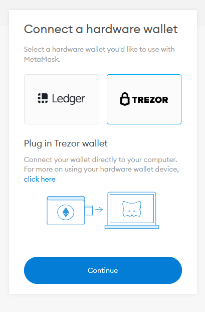 trezor connect metamask