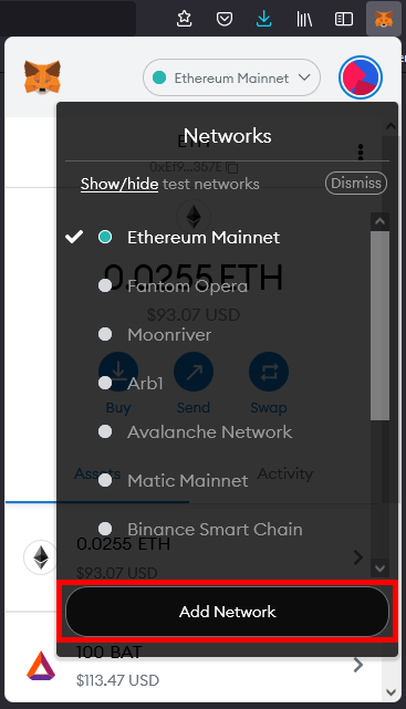 add harmony network