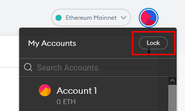 lock metamask