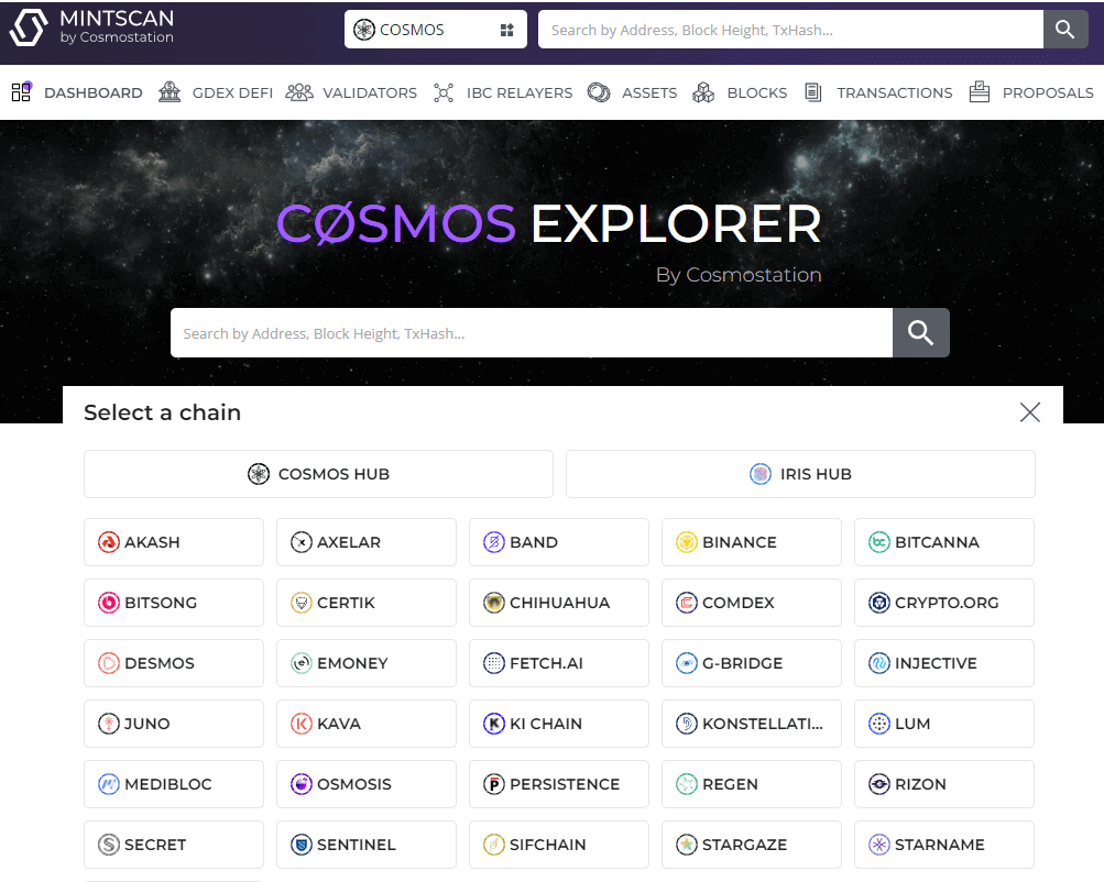 cosmos explorer