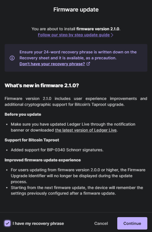 firmware release notes