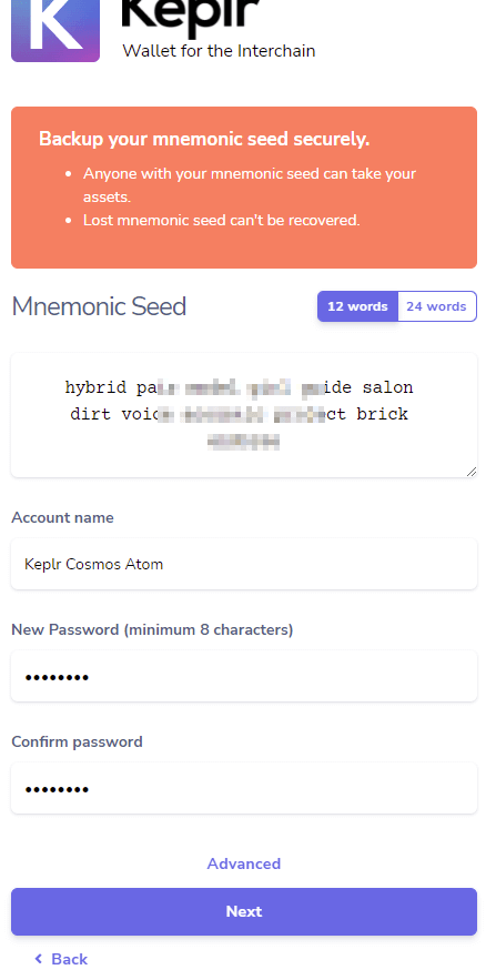 cosmos wallet seed