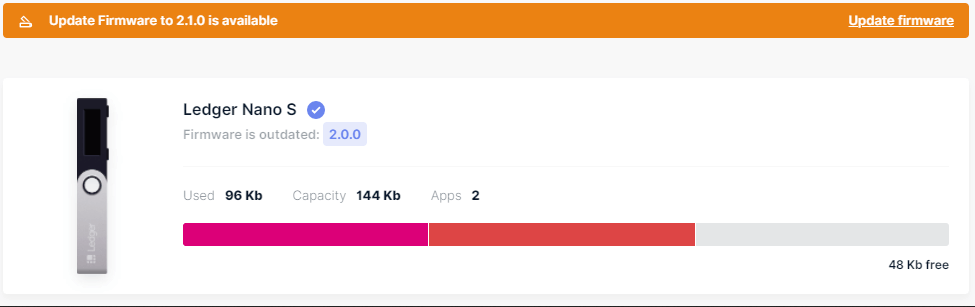 First Firmware Update Coming to the Ledger Nano X