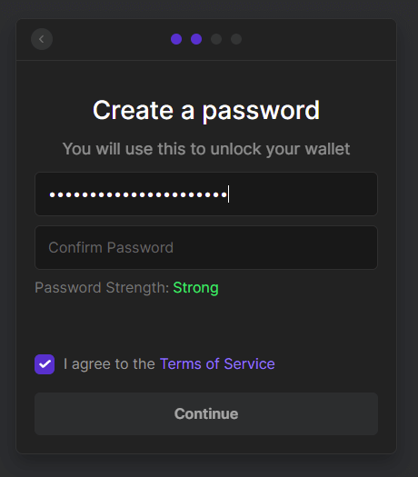 solana wallet password