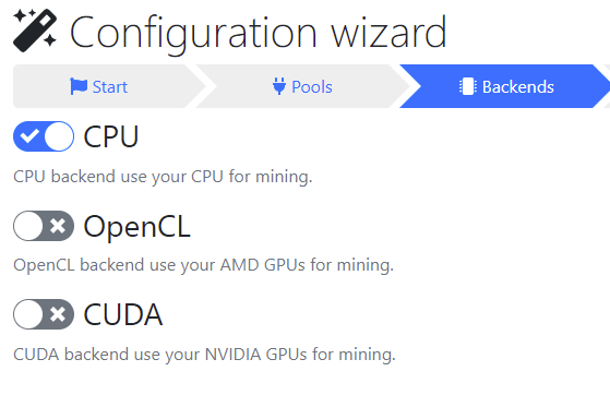 cpu, opencl and cuda