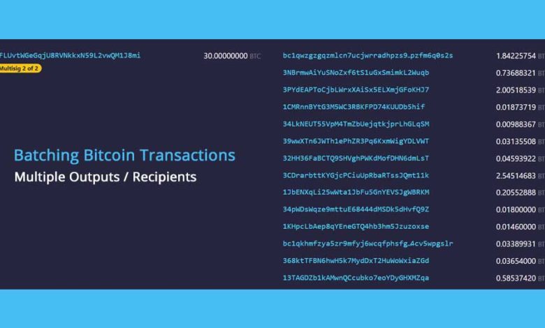batch bitcoin transactions