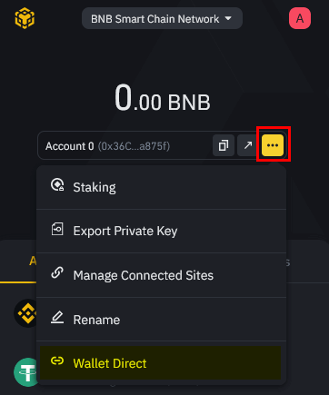 binance wallet direct