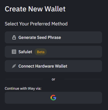 new bnb wallet