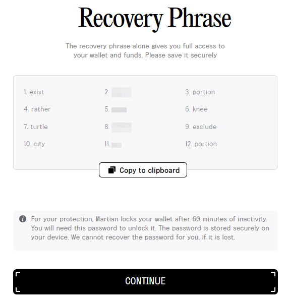 aptos recovery phrase